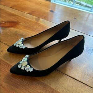 J Crew Black Heels